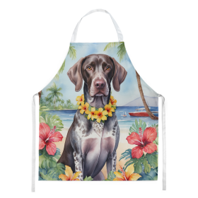 Luau Party Apron (Dog Breed: German Shorthaired Pointer 6439, size: large)