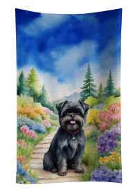 Spring Path Kitchen Towel (Dog Breed: Affenpinscher 6541, size: 25Hx15W)