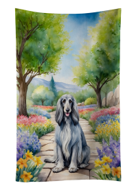 Spring Path Kitchen Towel (Dog Breed: Afghan Hound 6542, size: 25Hx15W)
