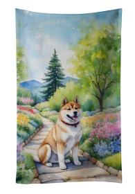 Spring Path Kitchen Towel (Dog Breed: Akita 6544, size: 25Hx15W)