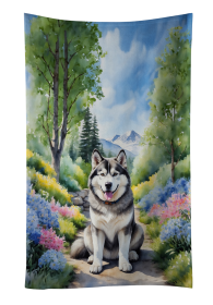 Spring Path Kitchen Towel (Dog Breed: Alaskan Malamute 6546, size: 25Hx15W)