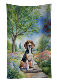 Spring Path Kitchen Towel (Dog Breed: American English Coonhound 6549, size: 25Hx15W)