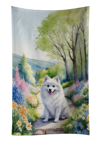 Spring Path Kitchen Towel (Dog Breed: American Eskimo 6550, size: 25Hx15W)