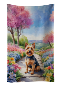 Spring Path Kitchen Towel (Dog Breed: Australian Terrier 6557, size: 25Hx15W)