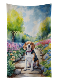 Spring Path Kitchen Towel (Dog Breed: Beagle 6560, size: 25Hx15W)