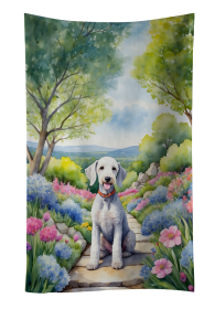 Spring Path Kitchen Towel (Dog Breed: Bedlington Terrier 6562, size: 25Hx15W)