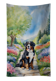 Spring Path Kitchen Towel (Dog Breed: Bernese Mountain Dog 6568, size: 25Hx15W)