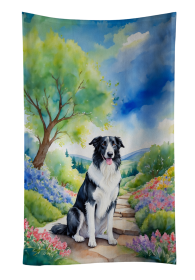 Spring Path Kitchen Towel (Dog Breed: Borzoi 6576, size: 25Hx15W)