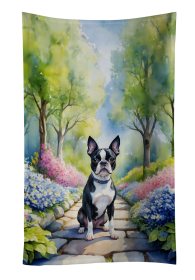 Spring Path Kitchen Towel (Dog Breed: Boston Terrier 6577, size: 25Hx15W)