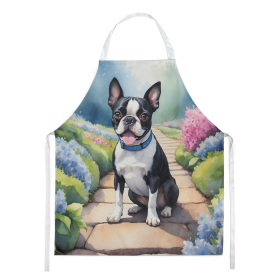 Spring Path Apron (Dog Breed: Boston Terrier 6578, size: large)
