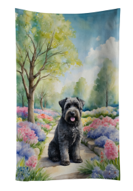 Spring Path Kitchen Towel (Dog Breed: Bouvier des Flandres 6579, size: 25Hx15W)
