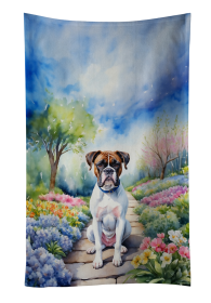 Spring Path Kitchen Towel (Dog Breed: Boxer 6581, size: 25Hx15W)