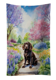 Spring Path Kitchen Towel (Dog Breed: Boykin Spaniel 6583, size: 25Hx15W)