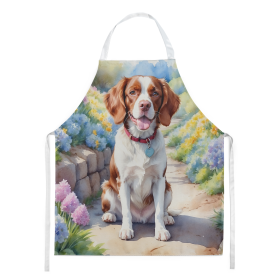 Spring Path Apron (Dog Breed: Brittany Spaniel 6584, size: large)