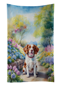 Spring Path Kitchen Towel (Dog Breed: Brittany Spaniel 6584, size: 25Hx15W)