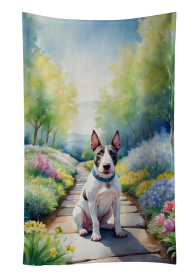 Spring Path Kitchen Towel (Dog Breed: Bull Terrier 6587, size: 25Hx15W)