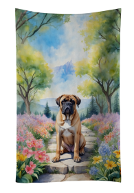Spring Path Kitchen Towel (Dog Breed: Bullmastiff 6588, size: 25Hx15W)