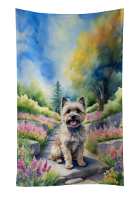 Spring Path Kitchen Towel (Dog Breed: Cairn Terrier 6589, size: 25Hx15W)