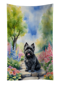 Spring Path Kitchen Towel (Dog Breed: Cairn Terrier 6590, size: 25Hx15W)