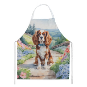 Spring Path Apron (Dog Breed: Cavalier Spaniel 6593, size: large)