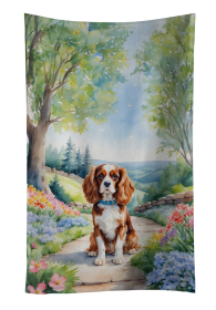 Spring Path Kitchen Towel (Dog Breed: Cavalier Spaniel 6593, size: 25Hx15W)