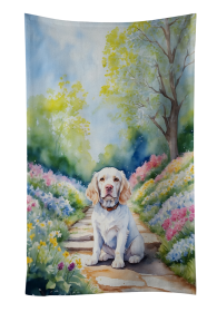 Spring Path Kitchen Towel (Dog Breed: Clumber Spaniel 6601, size: 25Hx15W)