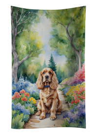 Spring Path Kitchen Towel (Dog Breed: Cocker Spaniel 6605, size: 25Hx15W)