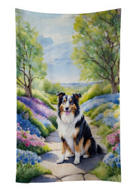 Spring Path Kitchen Towel (Dog Breed: Collie 6607, size: 25Hx15W)