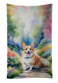 Spring Path Kitchen Towel (Dog Breed: Corgi 6609, size: 25Hx15W)