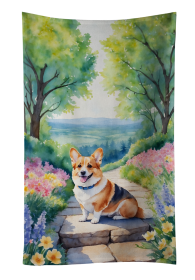 Spring Path Kitchen Towel (Dog Breed: Corgi 6610, size: 25Hx15W)