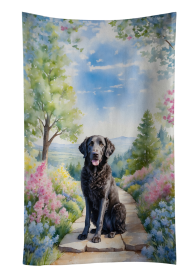 Spring Path Kitchen Towel (Dog Breed: Curly-Coated Retriever 6612, size: 25Hx15W)