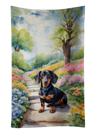Spring Path Kitchen Towel (Dog Breed: Dachshund 6614, size: 25Hx15W)