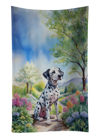 Spring Path Kitchen Towel (Dog Breed: Dalmatian 6615, size: 25Hx15W)