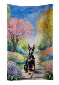 Spring Path Kitchen Towel (Dog Breed: Doberman Pinscher 6617, size: 25Hx15W)
