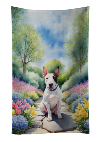 Spring Path Kitchen Towel (Dog Breed: English Bull Terrier 6620, size: 25Hx15W)