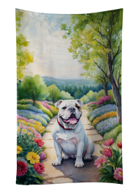 Spring Path Kitchen Towel (Dog Breed: English Bulldog 6621, size: 25Hx15W)