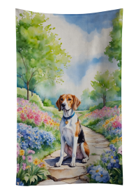 Spring Path Kitchen Towel (Dog Breed: English Foxhound 6623, size: 25Hx15W)