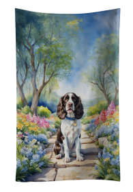 Spring Path Kitchen Towel (Dog Breed: English Springer Spaniel 6625, size: 25Hx15W)
