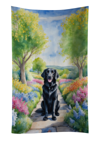 Spring Path Kitchen Towel (Dog Breed: Flat-Coated Retriever 6626, size: 25Hx15W)