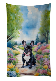 Spring Path Kitchen Towel (Dog Breed: French Bulldog 6628, size: 25Hx15W)