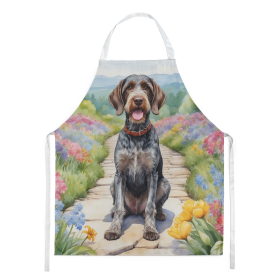 Spring Path Apron (Dog Breed: German Wirehaired Pointer 6634, size: large)