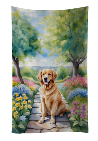 Spring Path Kitchen Towel (Dog Breed: Golden Retriever 6636, size: 25Hx15W)