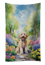 Spring Path Kitchen Towel (Dog Breed: Goldendoodle 6638, size: 25Hx15W)