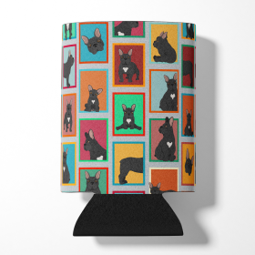 Lots of Dogs Can or Bottle Hugger (Dog Breed: French Bulldog - Black, size: Can Hugger)