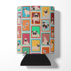 Lots of Dogs Can or Bottle Hugger (Dog Breed: Pug - Fawn, size: Can Hugger)