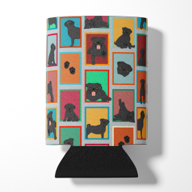 Lots of Dogs Can or Bottle Hugger (Dog Breed: Pug - Black, size: Can Hugger)