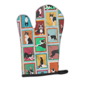 Lots of Dogs Oven Mitt (Design: Lots of Dogs, size: 12HX8.5W)