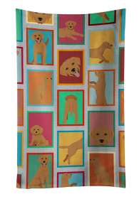 Lots of Dogs Kitchen Towel (Dog Breed: Labrador Retriever - Red Fox, size: 25Hx15W)