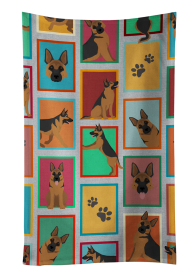 Lots of Dogs Kitchen Towel (Dog Breed: German Shepherd, size: 25Hx15W)