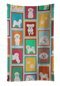 Lots of Dogs Kitchen Towel (Dog Breed: Bichon Frise, size: 25Hx15W)